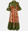 La Doublej Choux Midi Dress In Multicoloured