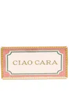 La Doublej Ciao Cara Mosaic Porcelain Tray In Pink