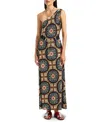 La Doublej La Double J Clingy Roy Printed Stretch-jersey Midi Dress In Brown