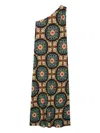 La Doublej Clingy Roy One-shoulder Maxi Dress In Black