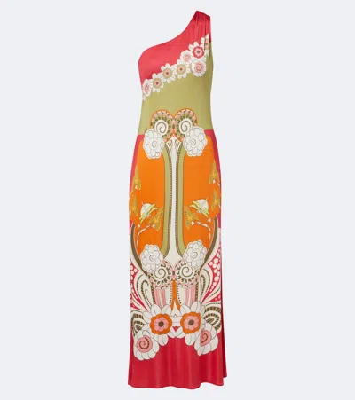 La Doublej Clingy Roy Printed Maxi Dress In Multi