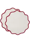 La Doublej Cloud Cotton Tablemat (set Of Two) In White