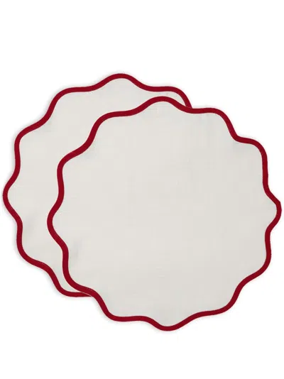 La Doublej Cloud Cotton Tablemat (set Of Two) In White