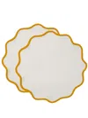 La Doublej Cloud Cotton Tablemat (set Of Two) In White