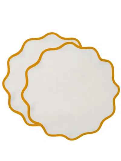 La Doublej Cloud Cotton Tablemat (set Of Two) In White