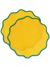 La Doublej Cloud Tablemat Set Of 2 In Rainbow Zafferano