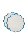 La Doublej Cloud Placemats Set Of 2 Blue White In Blue White
