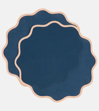 La Doublej Cloud Set Of 2 Linen Placemats