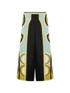 La Doublej Club Printed Silk Twill Wide-leg Pants In Multi