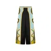 La Doublej Club Printed Silk Twill Wide-leg Pants In Multi