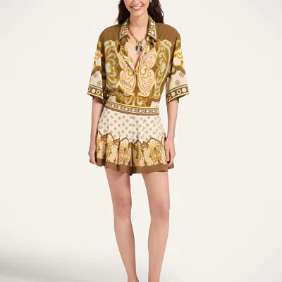 La Doublej Club Skort In Brown