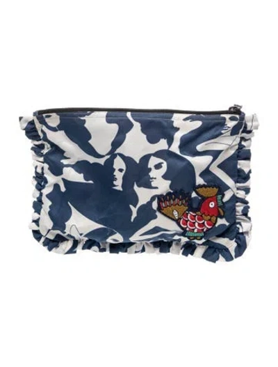 Pre-owned La Doublej Clutch In Blue
