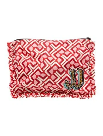 Pre-owned La Doublej Clutch In Red