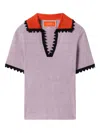 La Doublej Colour-block T-shirt In Purple
