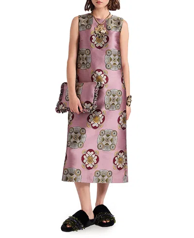 LA DOUBLEJ LA DOUBLEJ COLUMN DRESS NUCLEUS DUSTY PINK