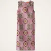La Doublej Floral-print Sleeveless Midi Dress In Pink