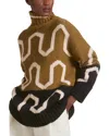 La Doublej Comber Turtleneck Sweater In Military G