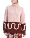 La Doublej Comber Turtleneck Sweater In Pink