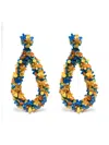 La Doublej Confetti Hoops In 蓝色