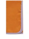 La Doublej Contrast-trim Linen Napkins (set Of Two) In Orange