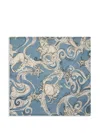 La Doublej Cosmos-print Napkin (set Of Two) In Blue