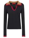 La Doublej La Double J Cotton-cashmere Blend Top In Black