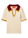 La Doublej Cotton-cashmere Knitted Top