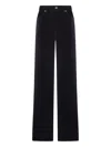 La Doublej Belt Loop Casual Pants In Black