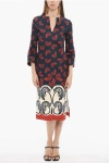 La Doublej Monogram-pattern Midi Dress