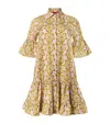 La Doublej Choux Floral Cotton Poplin Shirt Dress In Green