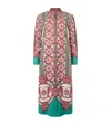 La Doublej Sundowner Floral-print Cotton-poplin Midi Shirt Dress