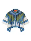 La Doublej Mini Foulard Shirt In Chakra Placee In Neutrals