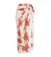 La Doublej Floral Cotton And Silk Beach Cover-up