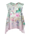 La Doublej La Double J San Carlo Floral-printed Silk-twill Top