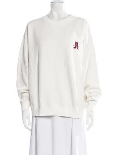 Pre-owned La Doublej Crew Neck Long Sleeve Sweatshirt In Neutrals