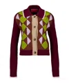 La Doublej Crochet-panel Button-fastening Cardigan In Brown