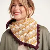 La Doublej Crochet Triangle Scarf In Orange