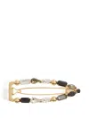 La Doublej Crystal-embellished Rectangle Hair Clip In Gold