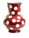 La Doublej Daisy-motif Vase In Red