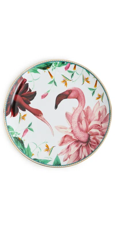 La Doublej Decorative Plate Birdbloom In Multi