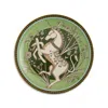 La Doublej Decorative Plate In The Unicorn Light Green