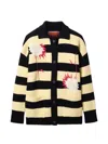 La Doublej Derby Cardigan In Black