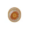 La Doublej Sunrays Set Of 2 Porcelain Dessert Plates In Sunrays Multicolor