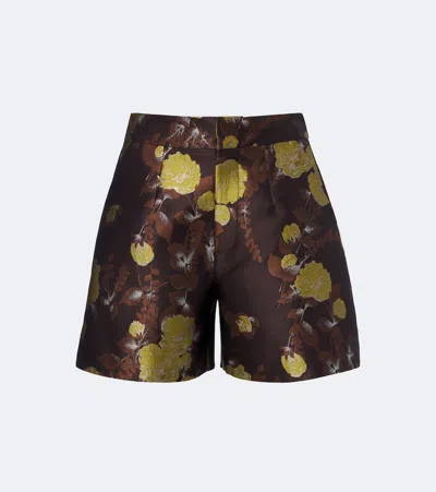 La Doublej Devon Floral Jacquard Shorts
