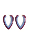La Doublej Dew Earrings Bicolor Bicolor Light Blue In Multi