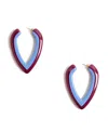 La Doublej Dew Earrings Bicolor Bicolor Light Blue In Multi