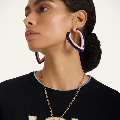 LA DOUBLEJ DEW EARRINGS BICOLOR