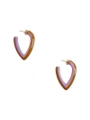 La Doublej Dew Earrings Bicolor Mini Bicolor Lilac