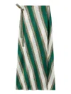 La Doublej Diagonal-stripe Maxi Skirt
