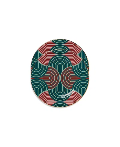La Doublej Dinner Plates, Set Of 2 10" X 10" In Green